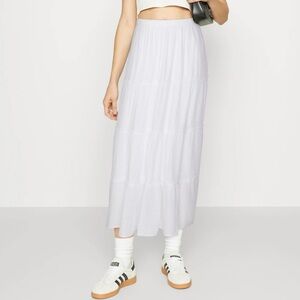 Hollister Basic White Long Skirt Taille Ultra Haute New With Tags Large